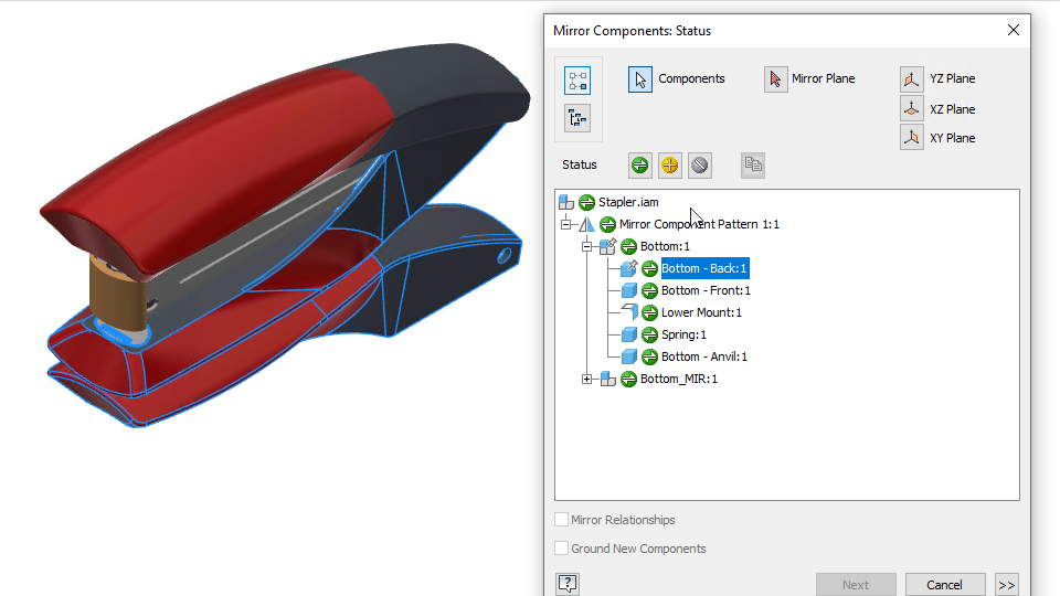 Улучшенная зеркальная сборка