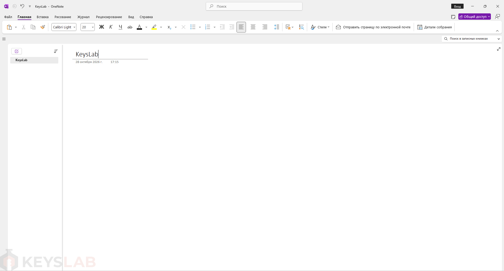 OneNote в Office LTSC 2024 Professional Plus