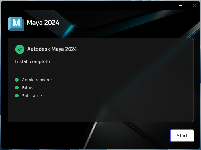 Maya_2024_7.png Завершение установки Maya 2024