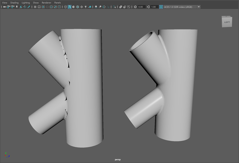Smart Bevel в Maya 2027