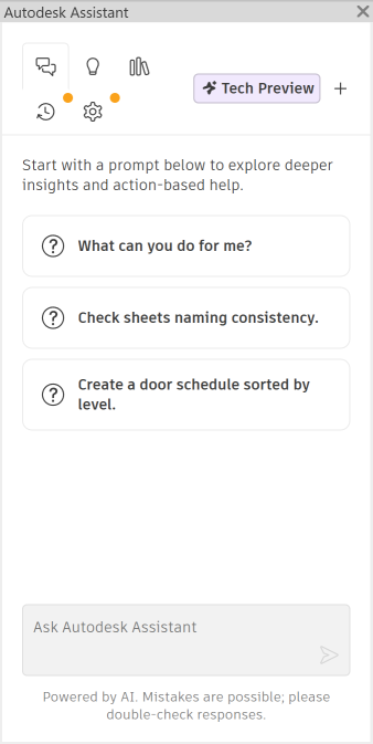 Autodesk Assistant в Revit 2027 Autodesk Assistant в Revit 2027