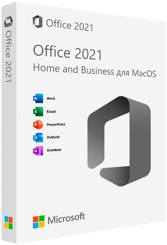 Microsoft Office 2021 Home and Business для macOS с привязкой