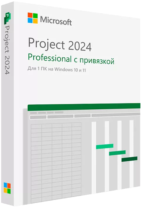 Microsoft Project 2024 Professional с привязкой